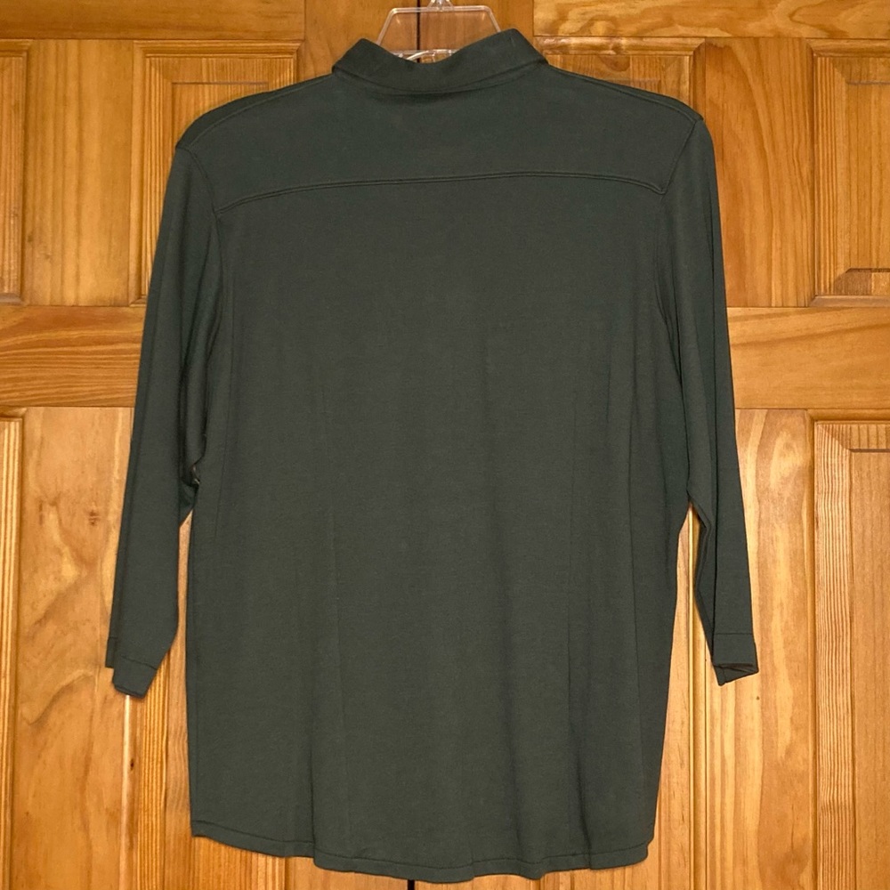 NWOT Cabela's for Women Vintage 90s Top Long Sleeve Blouse Green Size XL - Picture 5 of 12